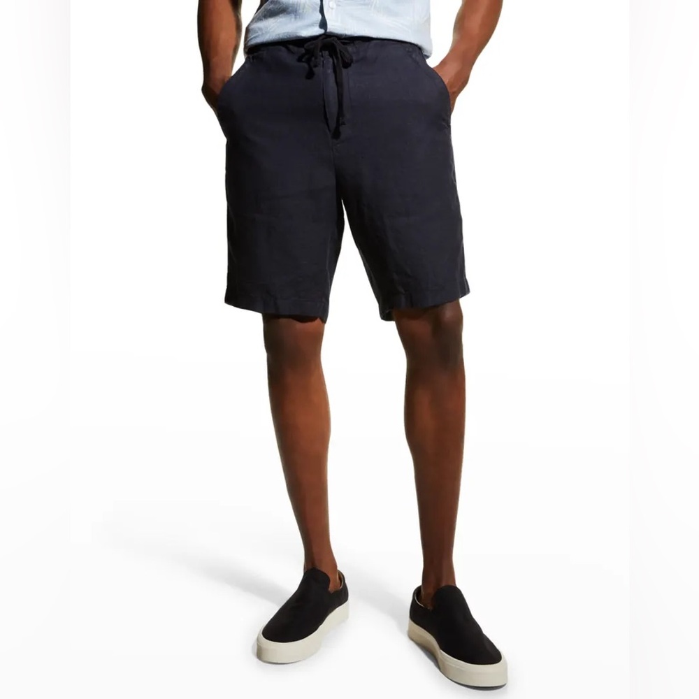 Vince | Men’s Lightweight Hemp Shorts in Navy Blue Size XXL